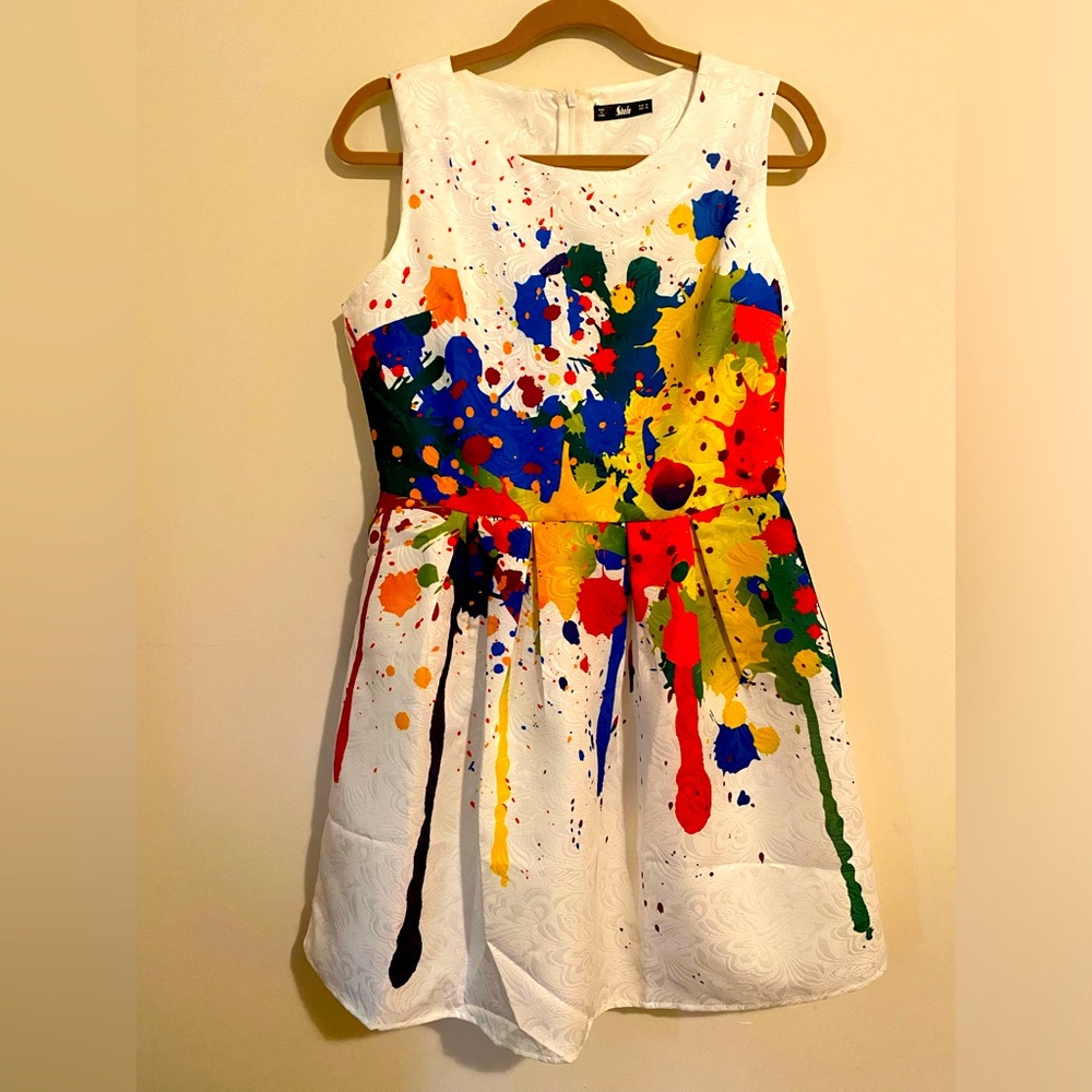 SHEIN Paint Splash Summer Dress